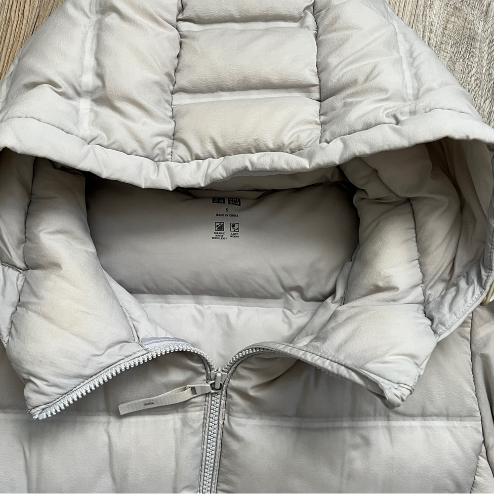 Uniqlo Women's Gray Puffer Down Jacket Small - Picture 10 of 11